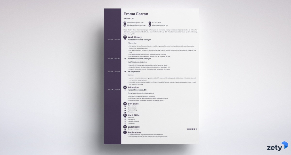 resume design concept