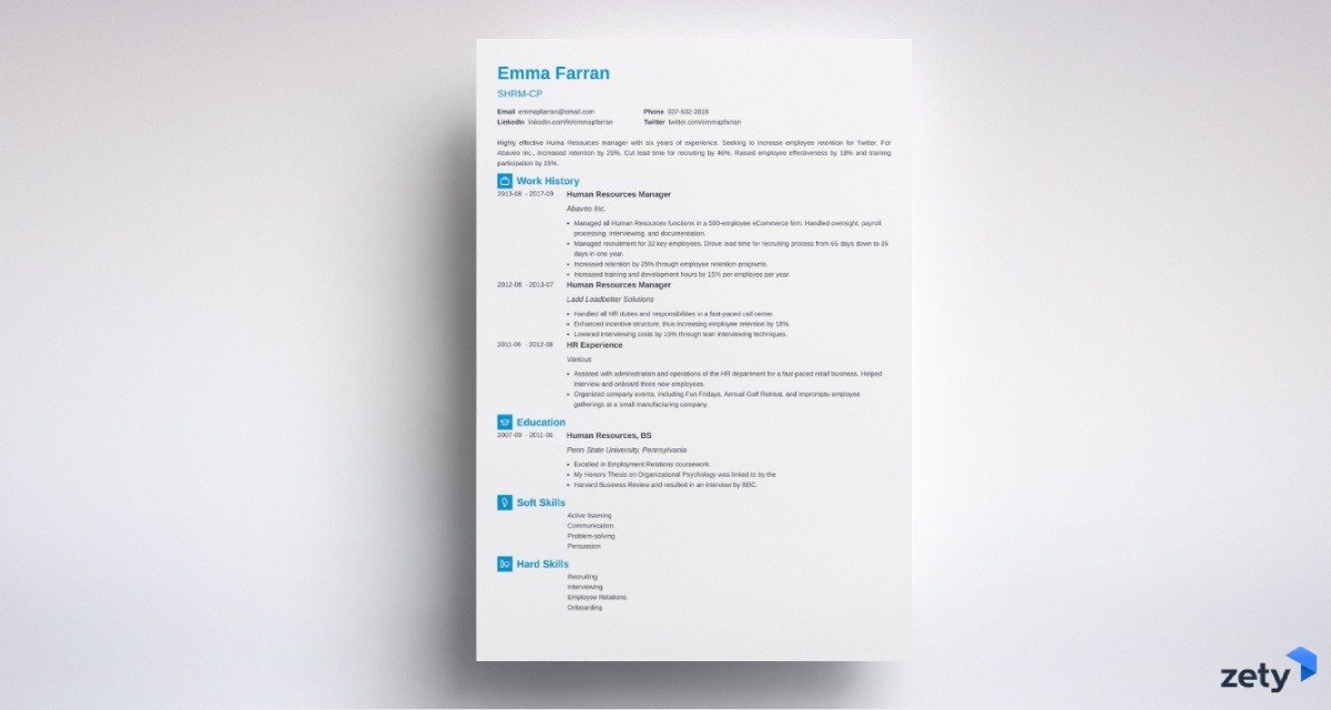 resume design newcast