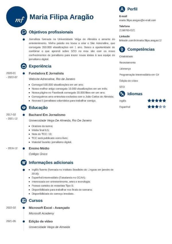 minimalista cv primo