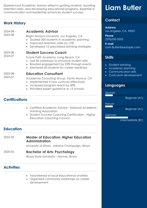 sample resume example