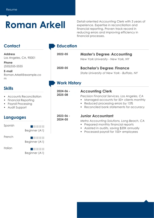 sample resume example