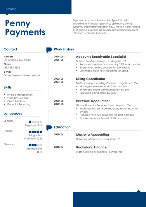 sample resume example