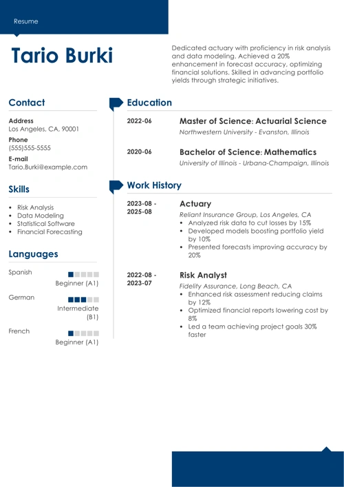 sample resume example