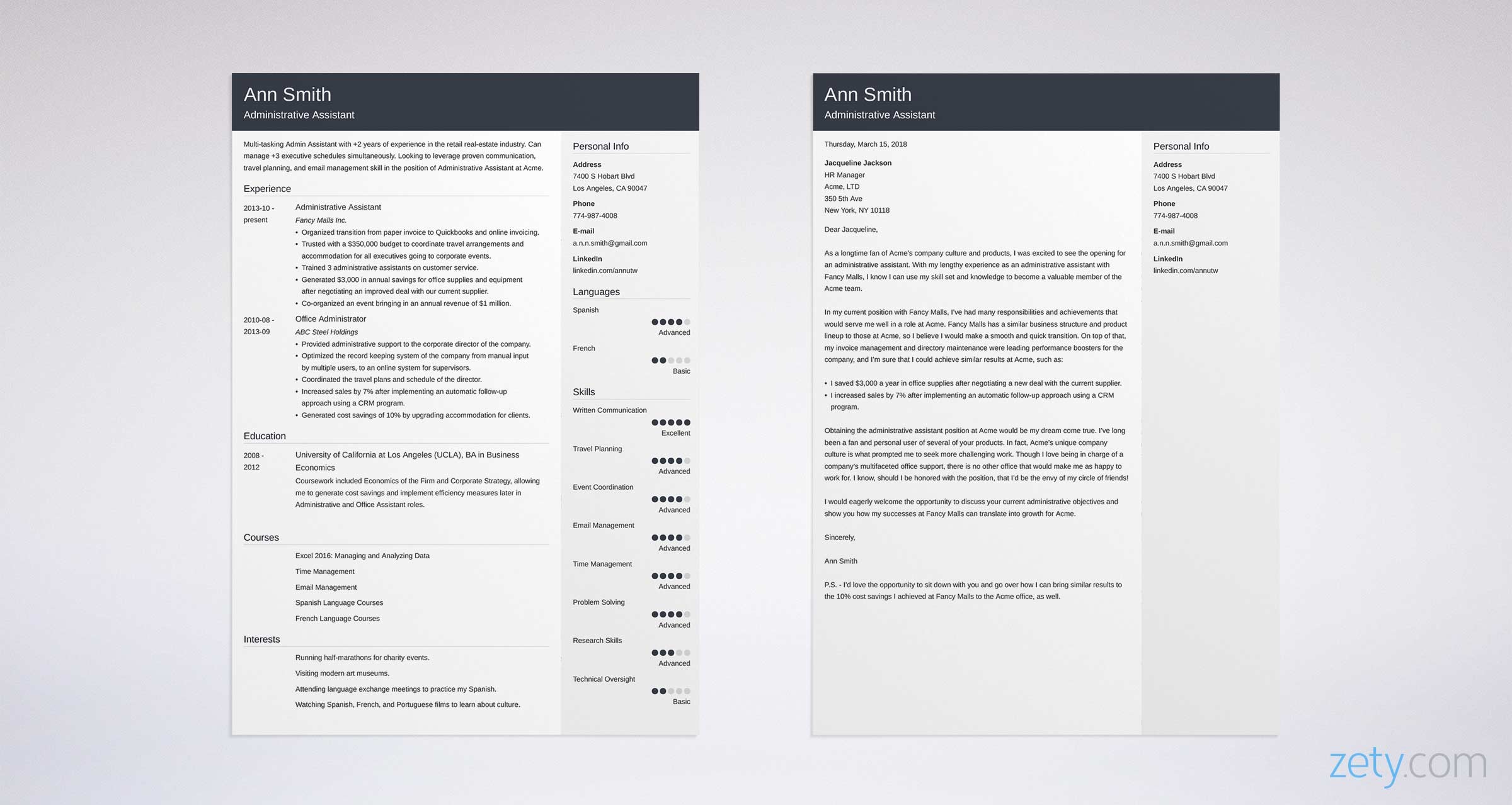 Sample Administrative ... [20+ Guide Cover Letter: Assistant \u0026