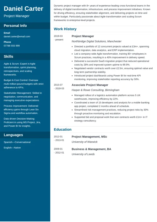 sample resume example