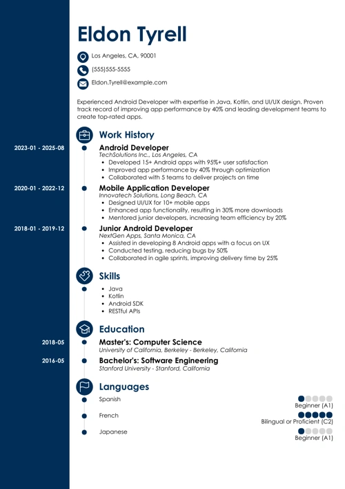 sample resume example