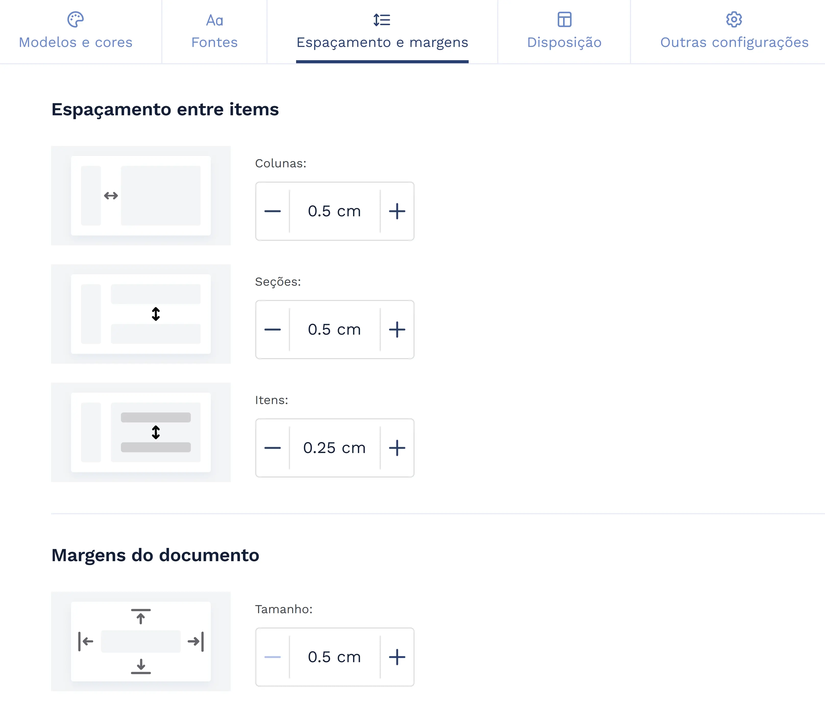 formatação simples pelo aplicativo de currículo