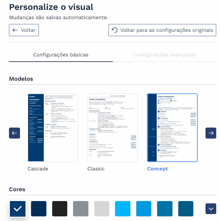 Aplicativo para fazer currículo