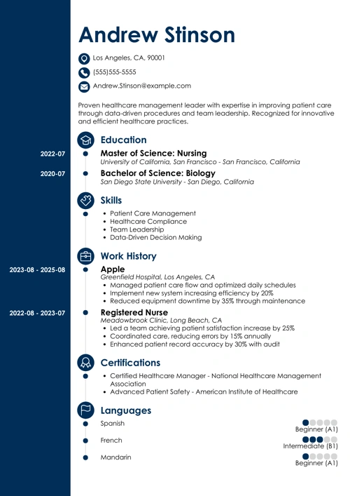 apple resume example
