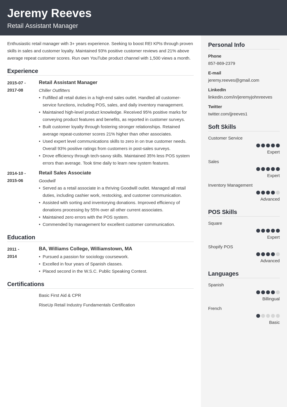 assistant manager resume example template cubic