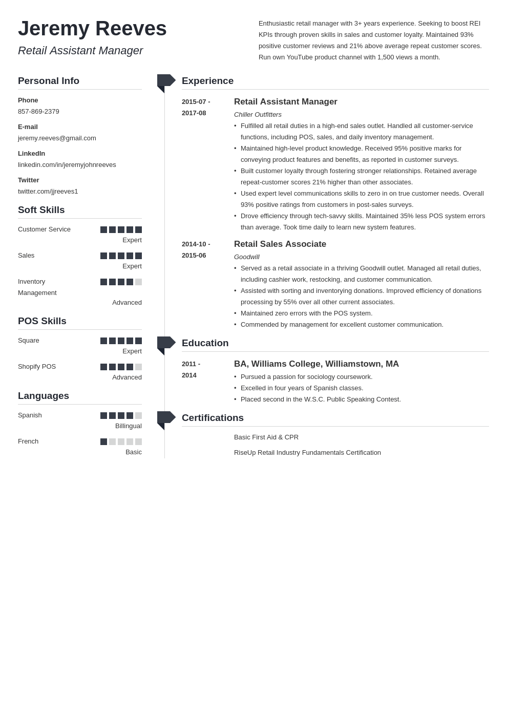 assistant manager resume example template muse