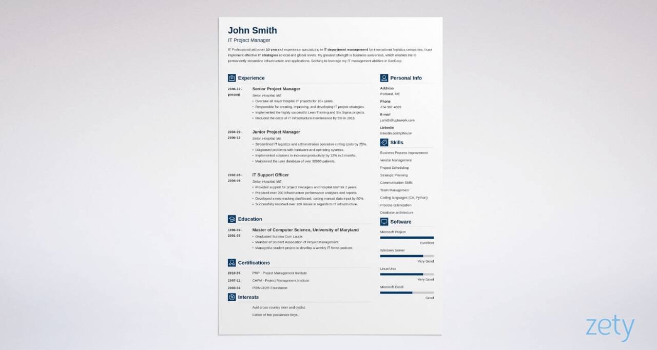 ATS Resume Template & Pliant ATS Friendly Tips