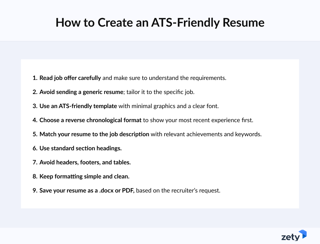 How to create an ATS friendly resume?