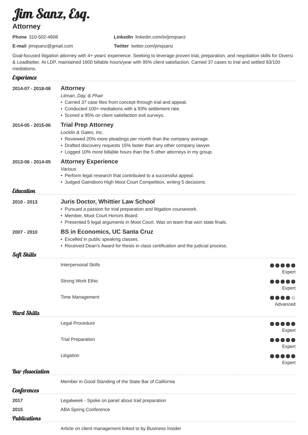 Legal Resume Format from cdn-images.zety.com
