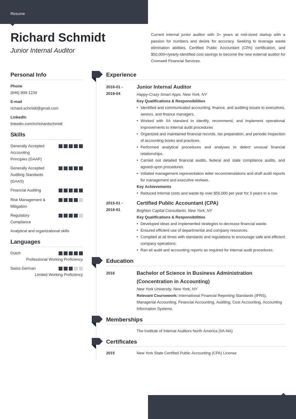 Professional Cv For Auditor / Internal Auditor Cv Example May 2021