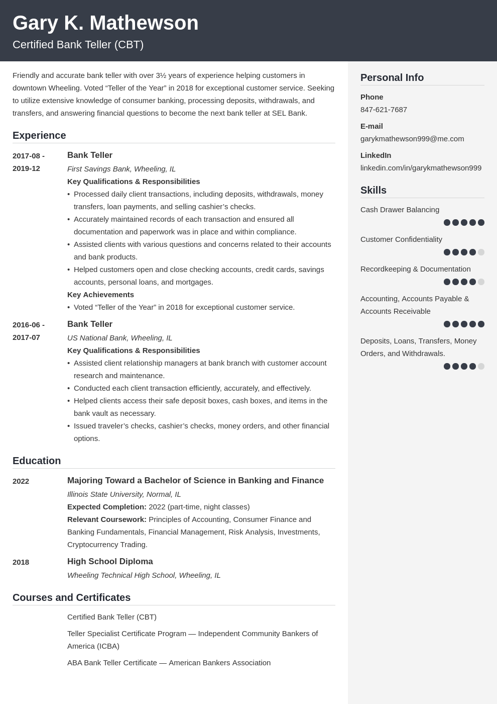 bank teller resume template cubic