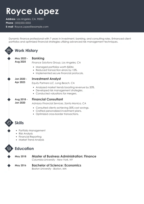 sample resume example