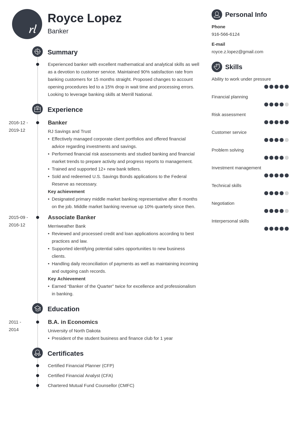 banking resume example template primo