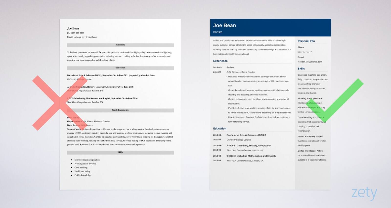 I'm a recent 23yo/m and i have no work experience, no job history and no achievements. How To Write A Cv Without Experi - Barista CV Example & Writing Guide for 2021