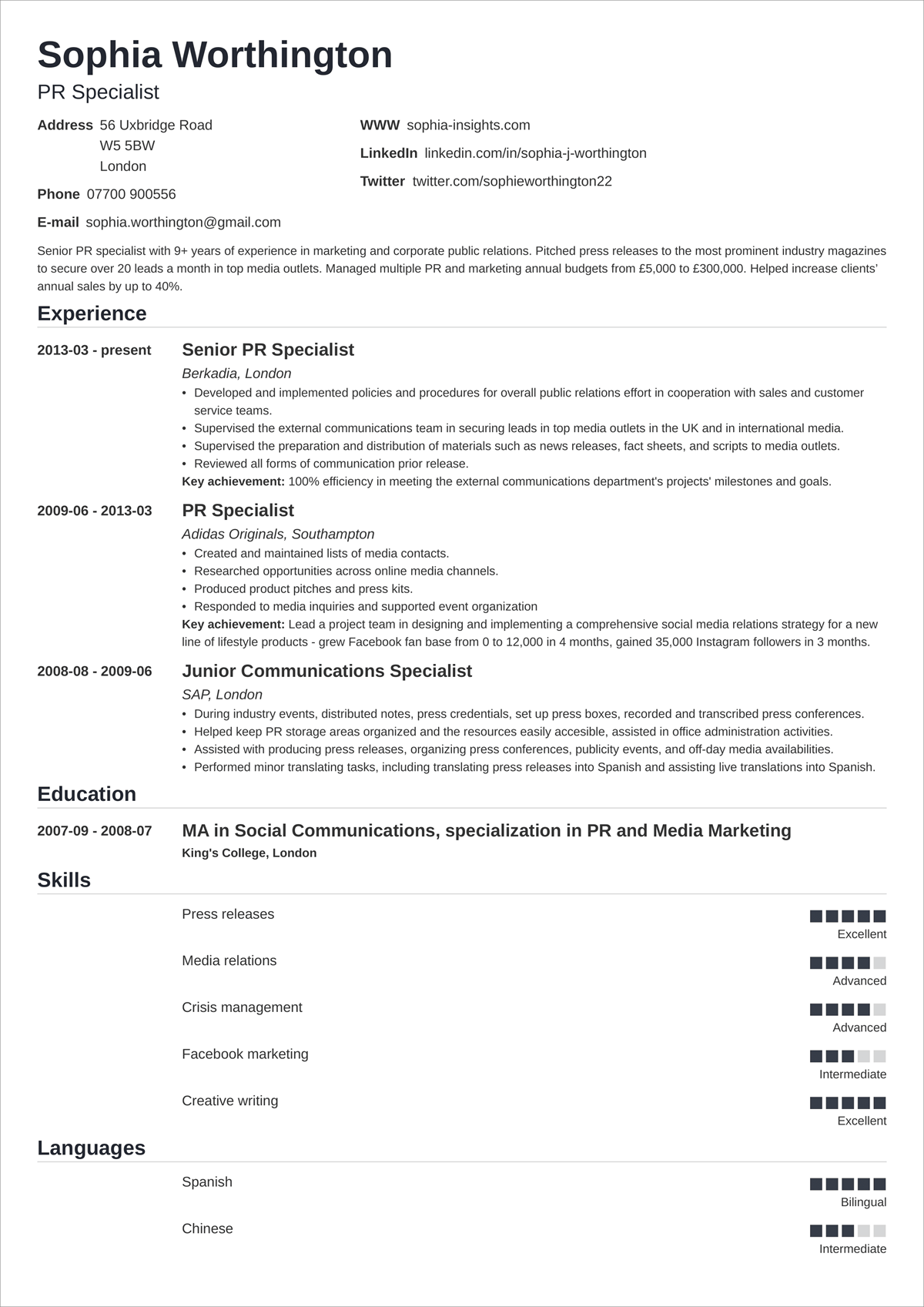 18+ Simple & Basic CV Templates with Easy to Use Layout