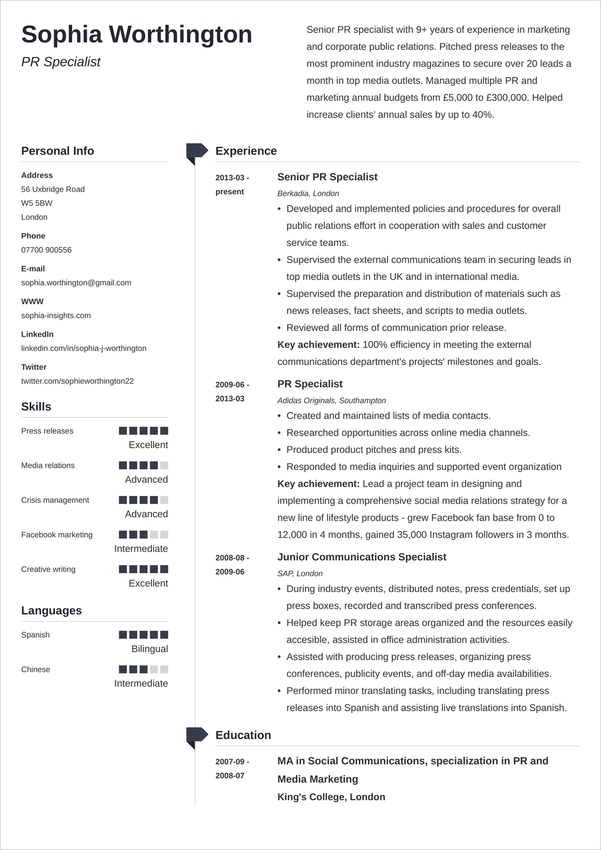 cv-simple-word-45-free-modern-resume-cv-templates-minimalist