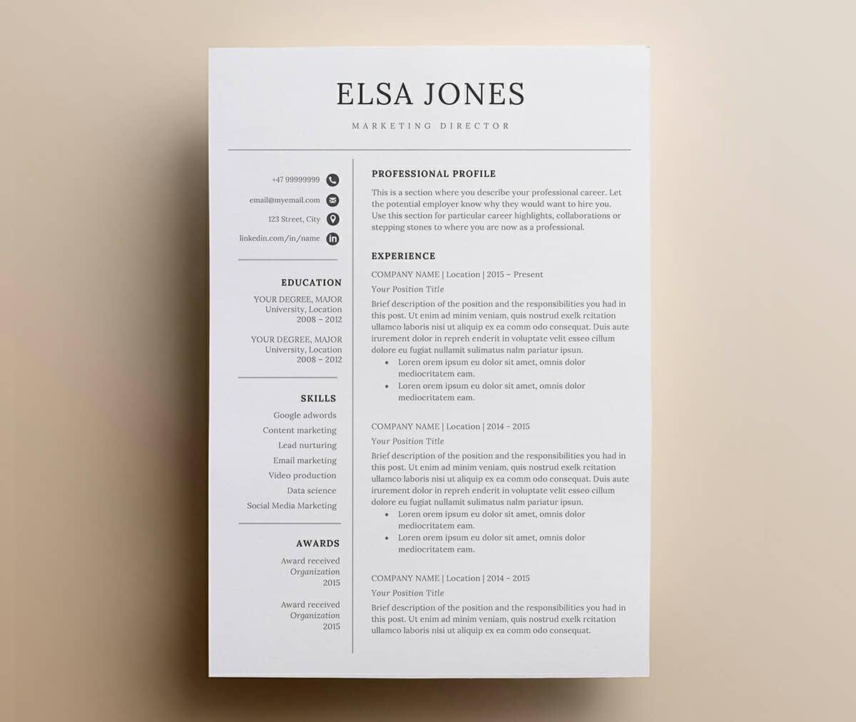 nordic resume