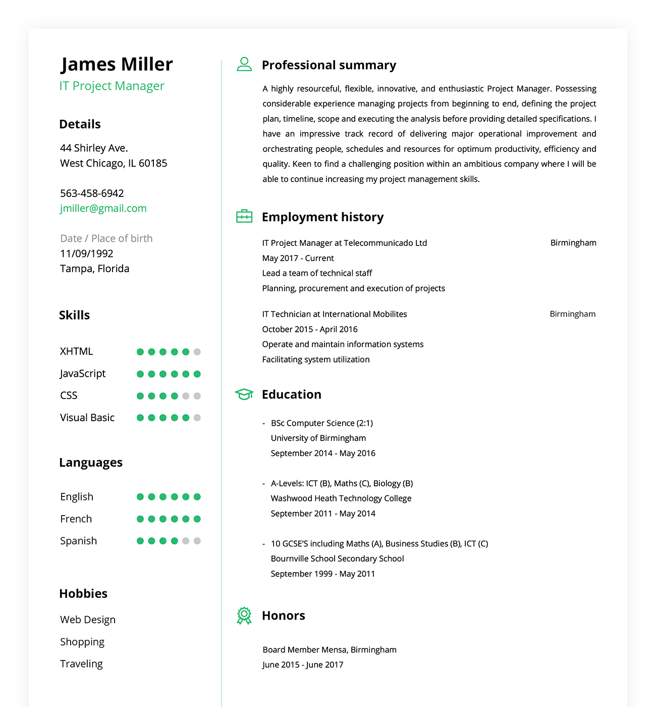 best online cv maker for students