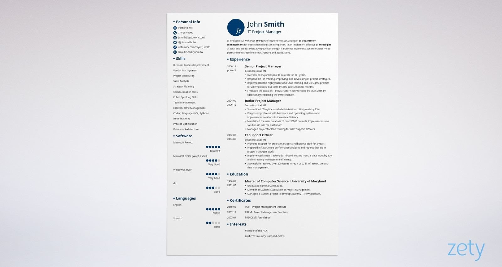 Microsoft 2007 Resume Template from cdn-images.zety.com