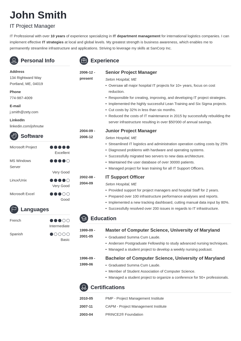 free simple resume templates with photo