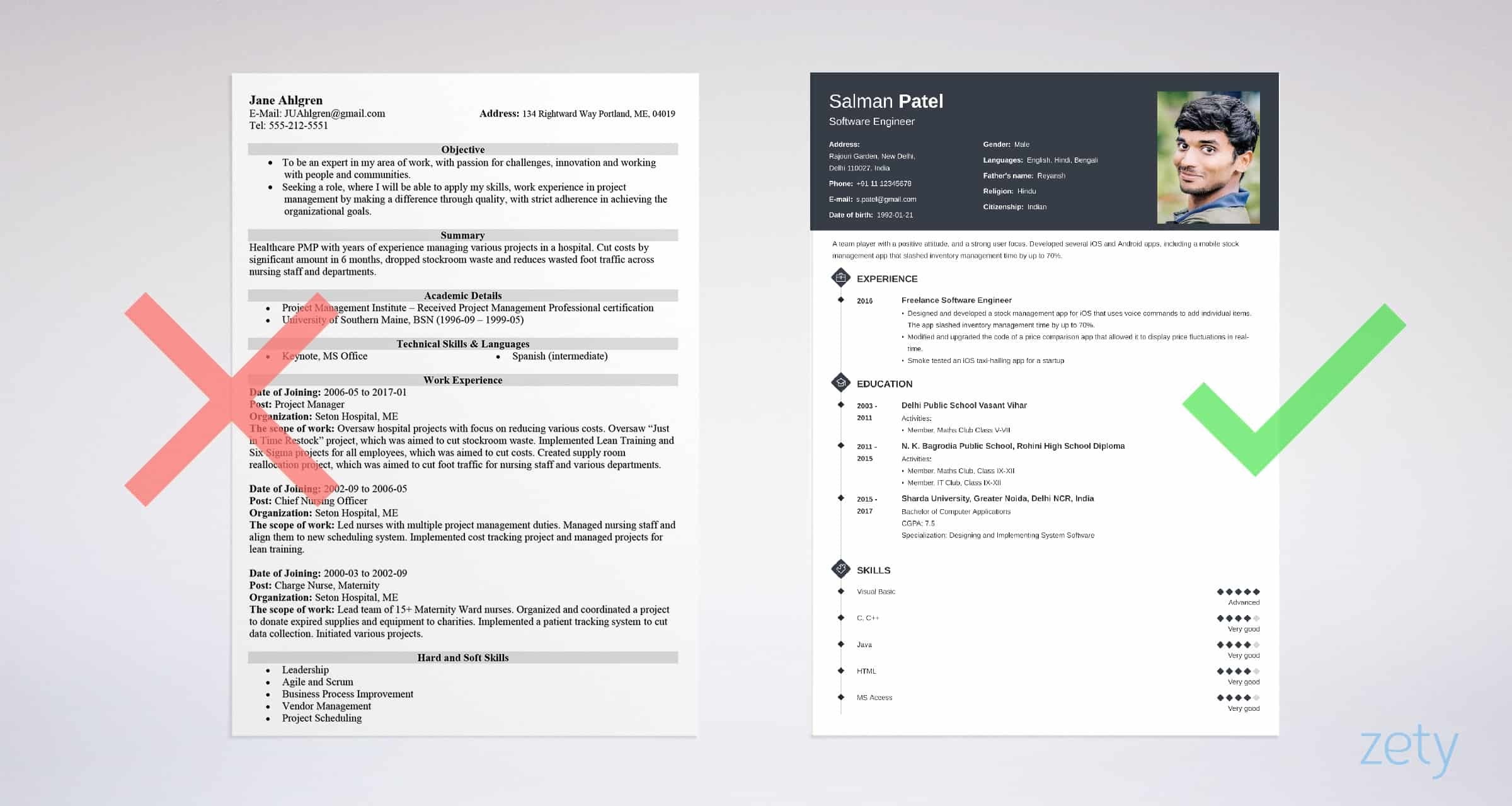 Biodata Format for Marriage & Job Download MS Word Form