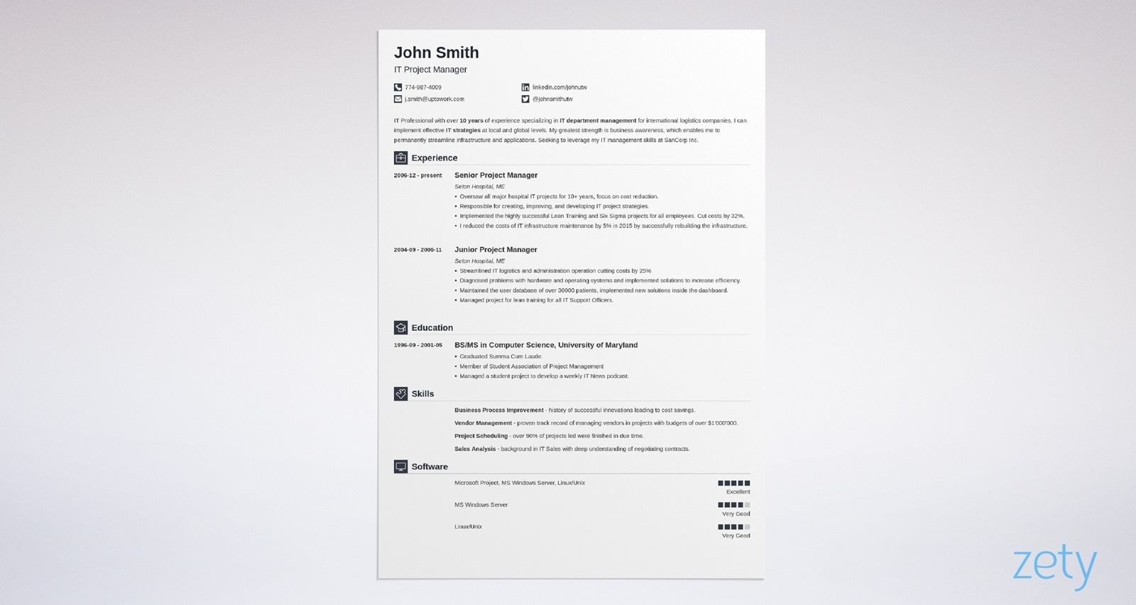 free blank simple resume template