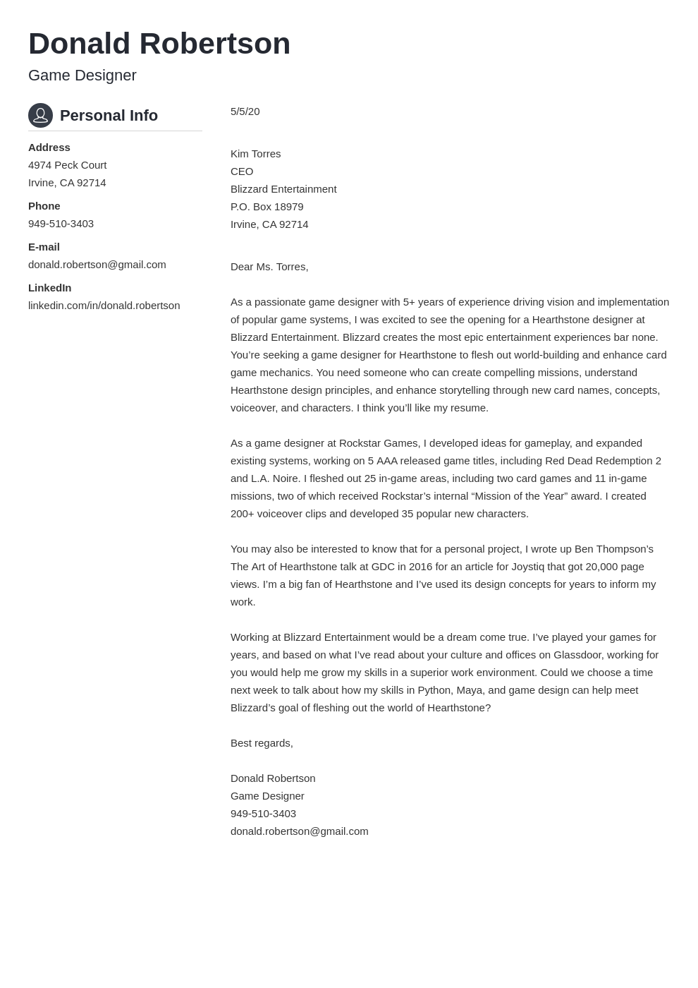 Blizzard Cover Letter Examples Writing Guide   Blizzard Cover Letter Example Template Crisp 