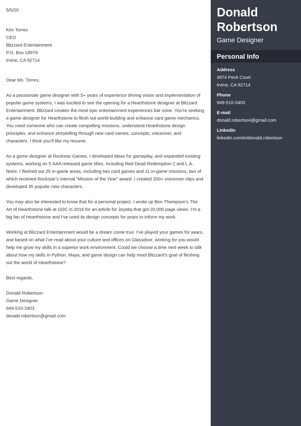 38++ Blizzard cover letter examples Simple