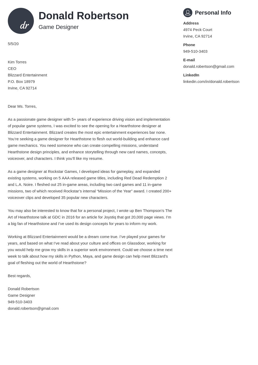 36++ Riot games cover letter sample Download