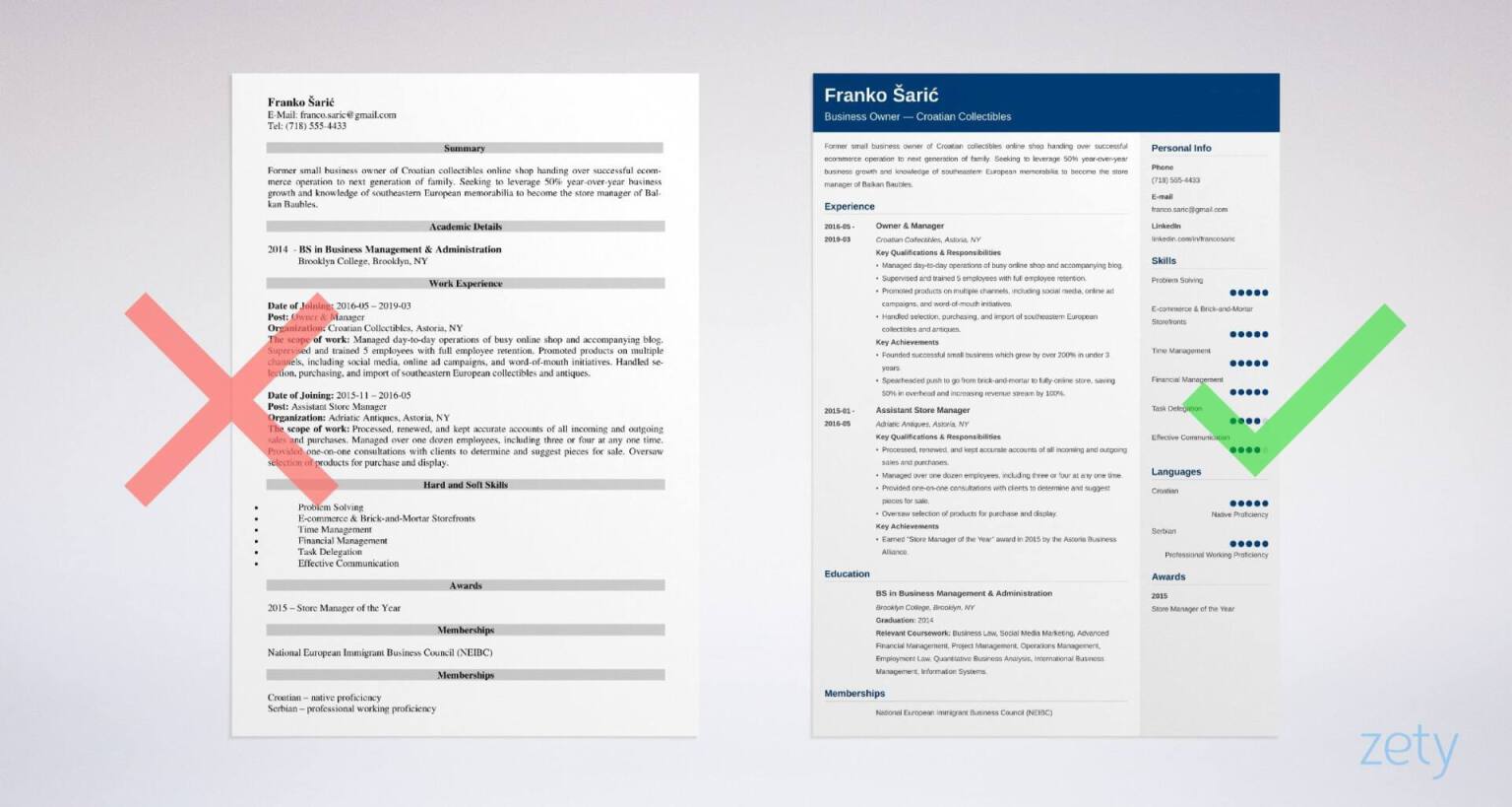 Business Owner Resume Samples Template Guide