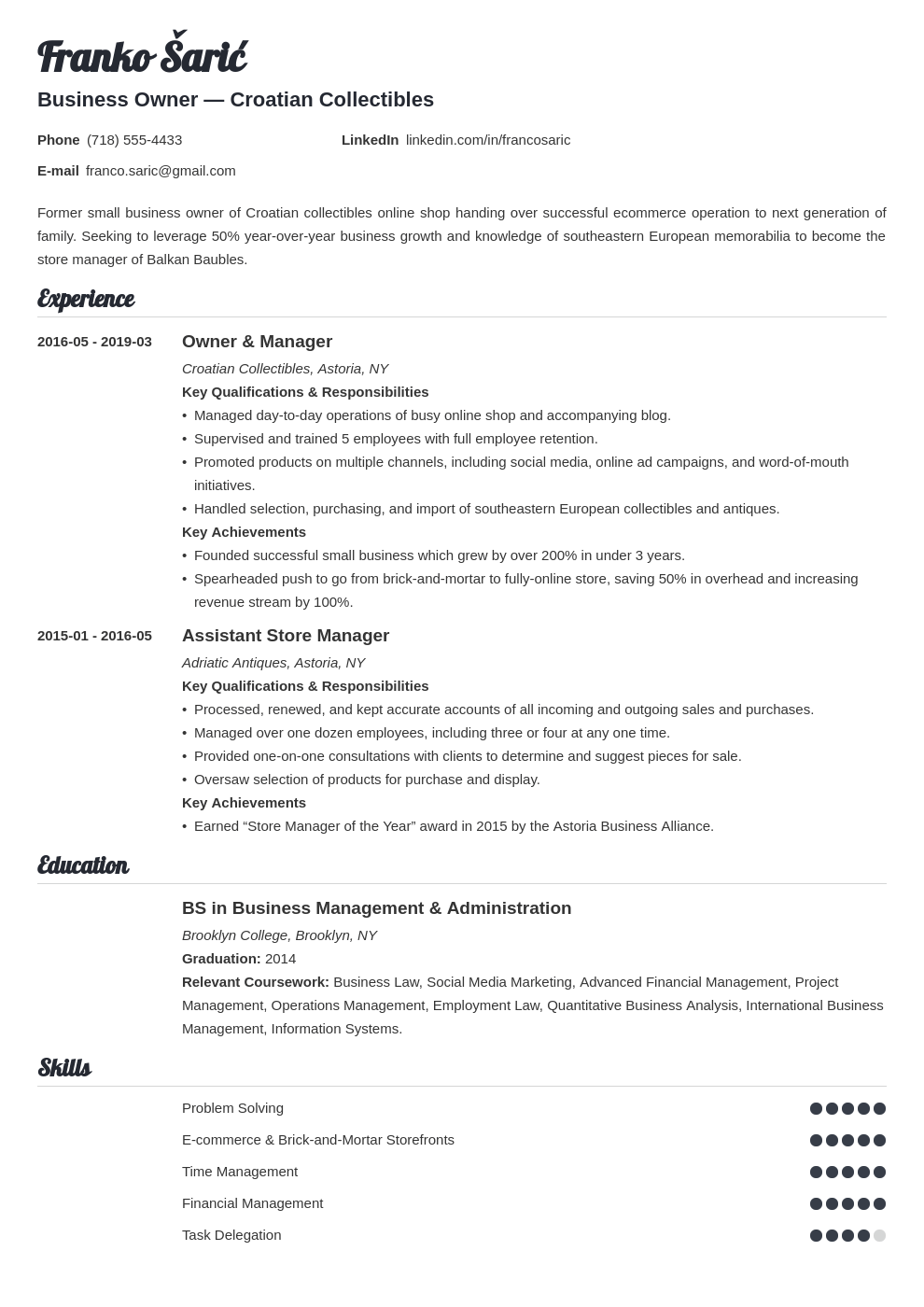 store-owner-resume-samples-qwikresume