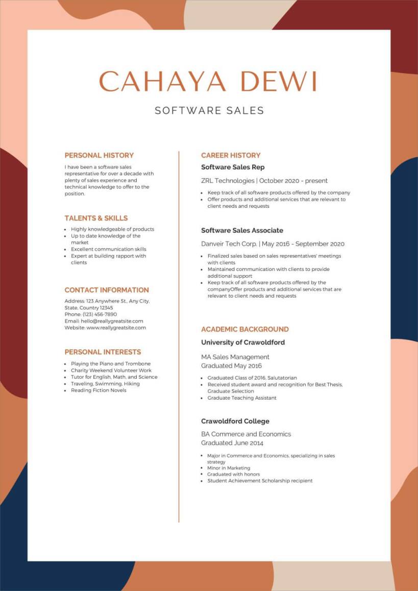 24+ Template Cv Canva - Calon Pekerja