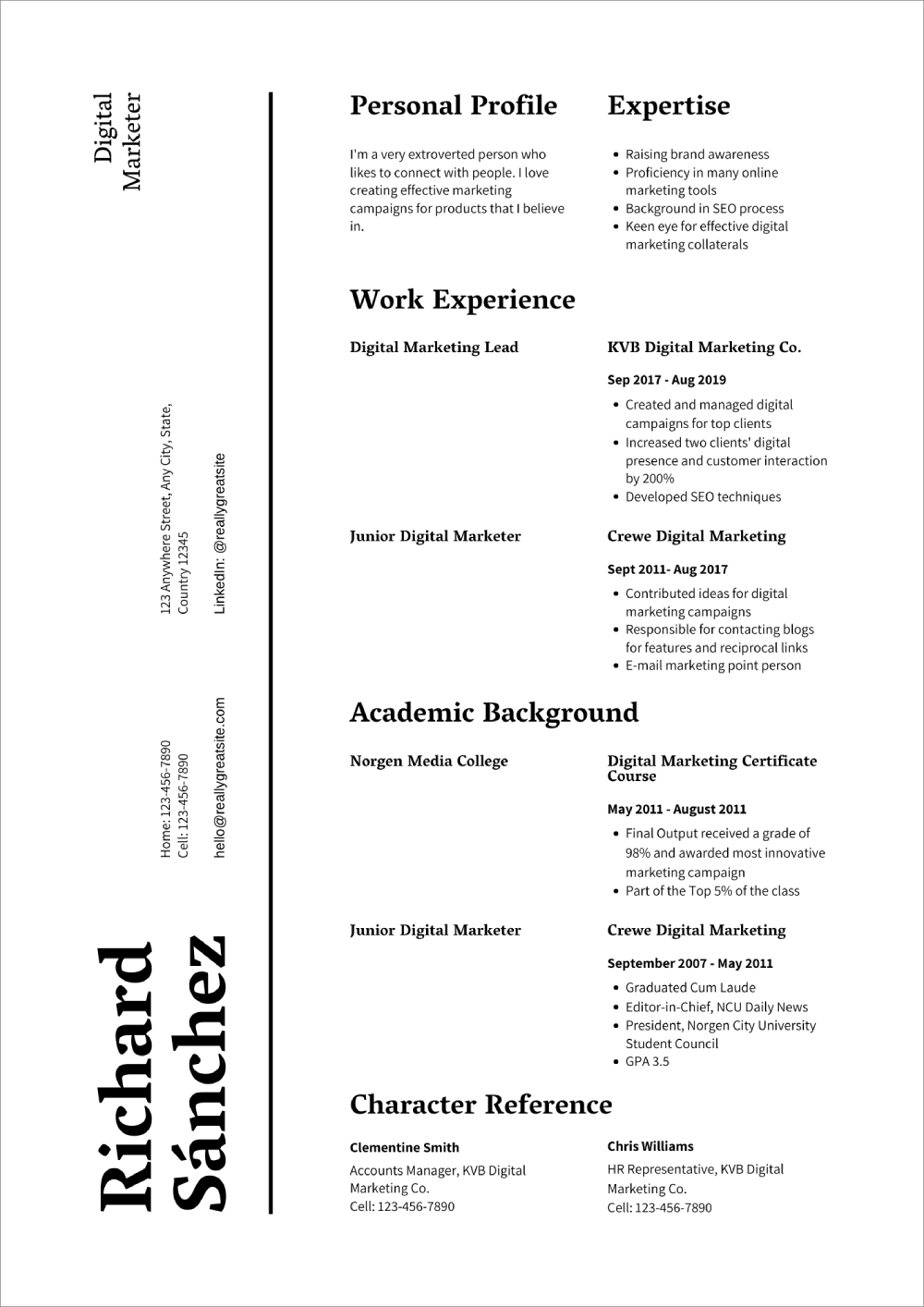 canva resume maker