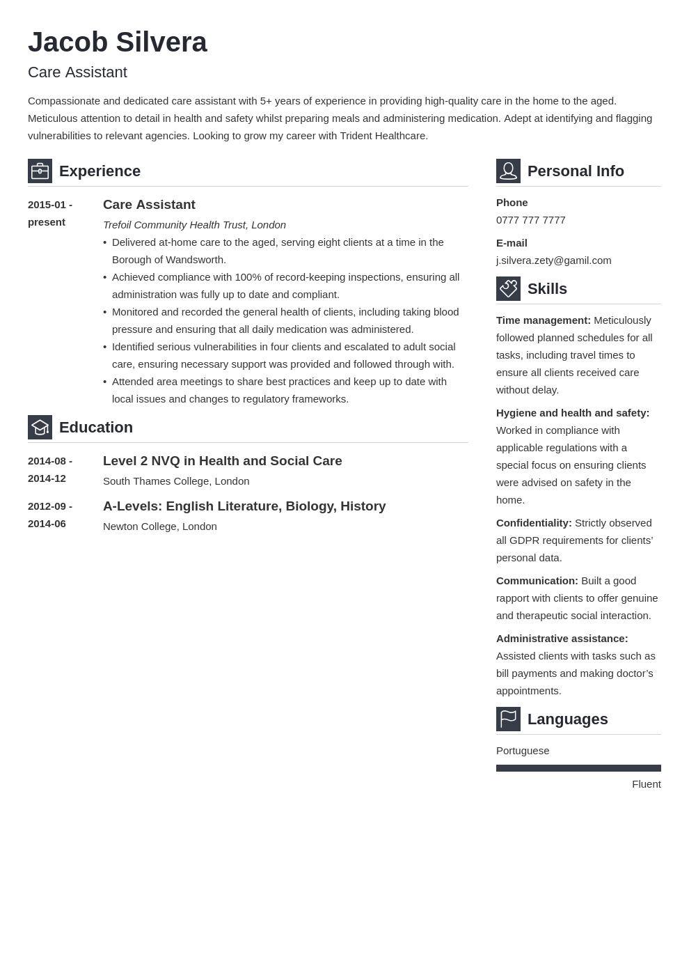 care-assistant-cv-example-and-writing-guide