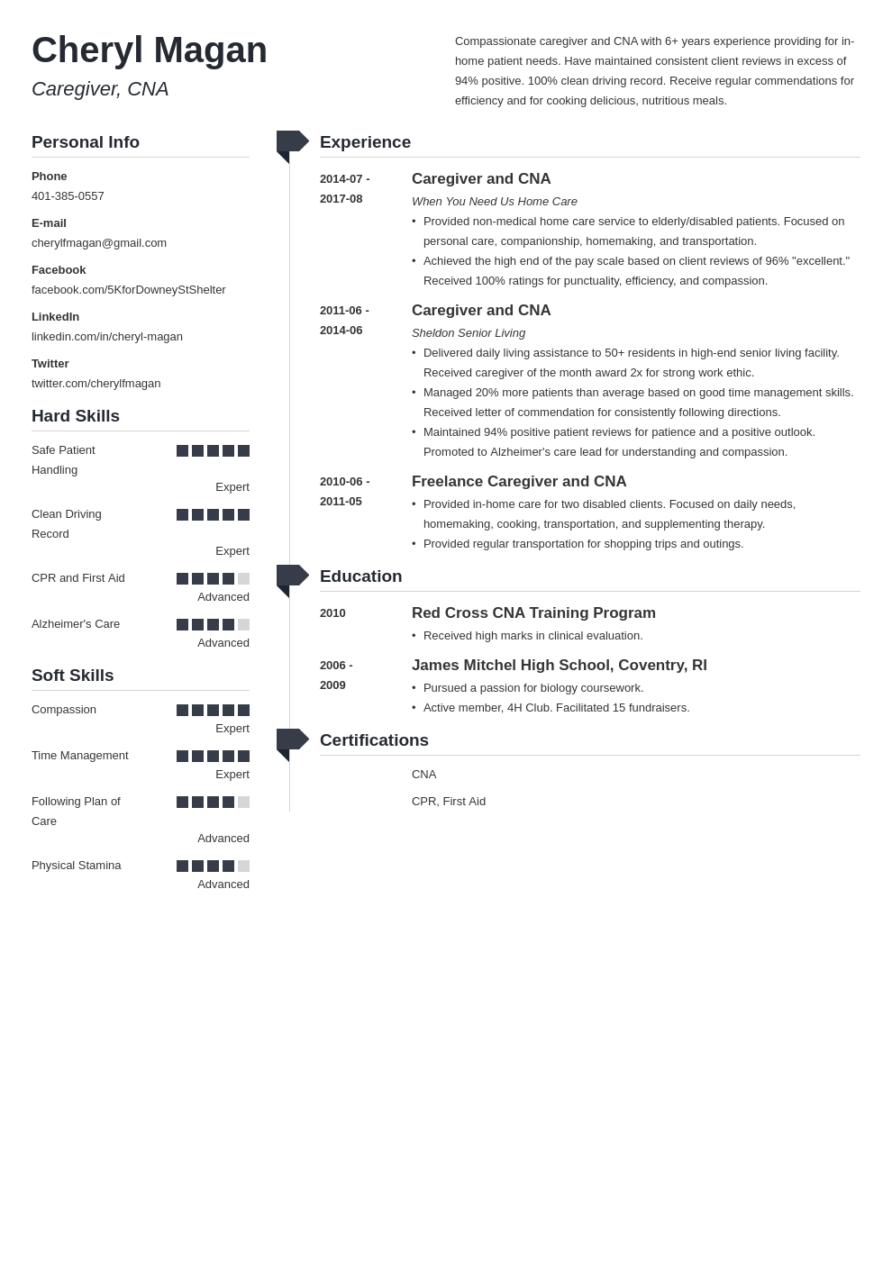 caregiver resume example template muse