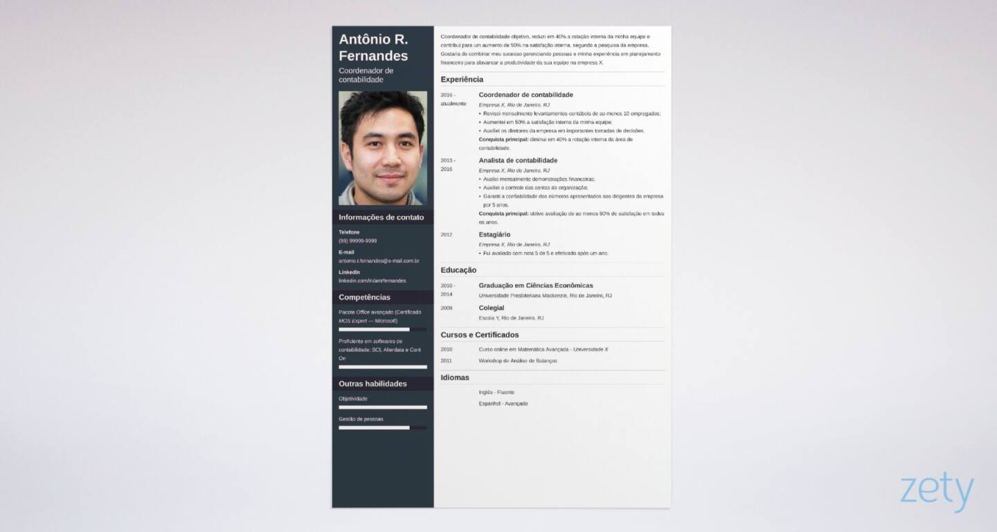 Modelos de currículo para preencher, imprimir, download (CV)