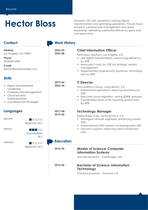 sample resume example