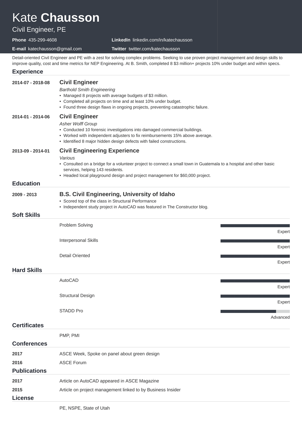 Civil Engineer Cv Template from cdn-images.zety.com