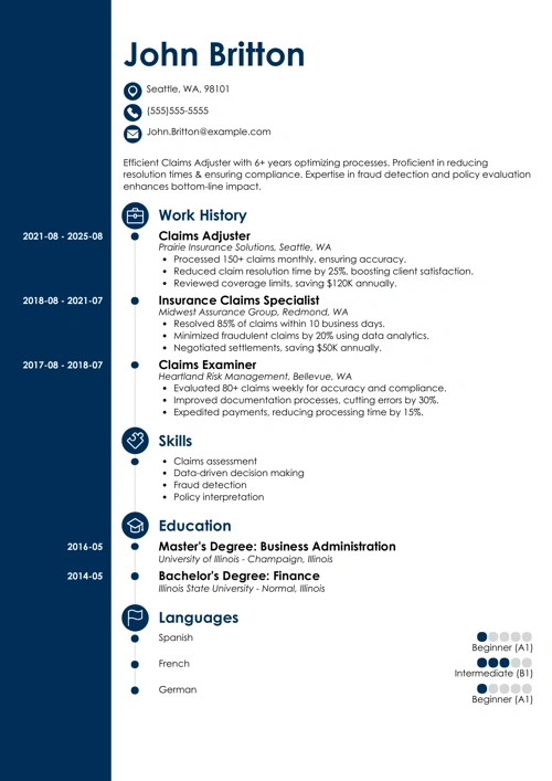 sample resume example