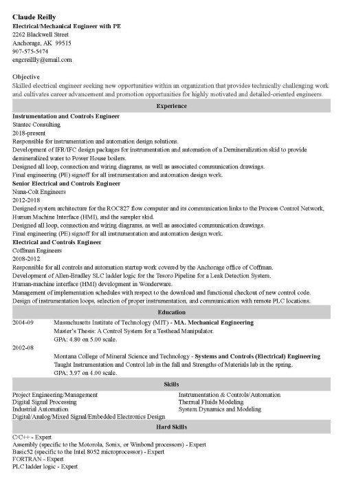 sample resume templates