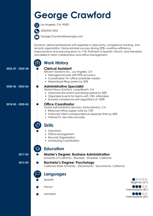sample resume example