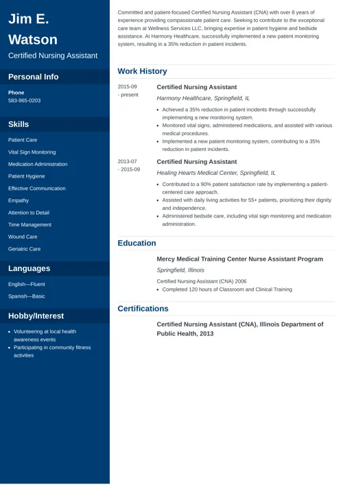 resume sample made with Zety resume builder