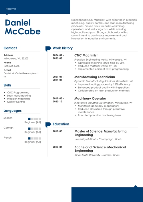 sample resume example