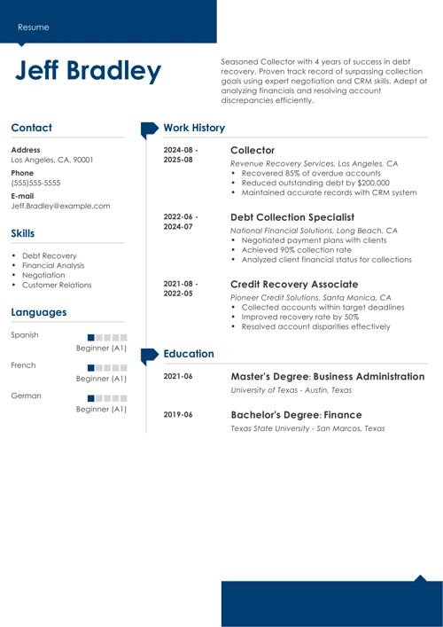 sample resume example