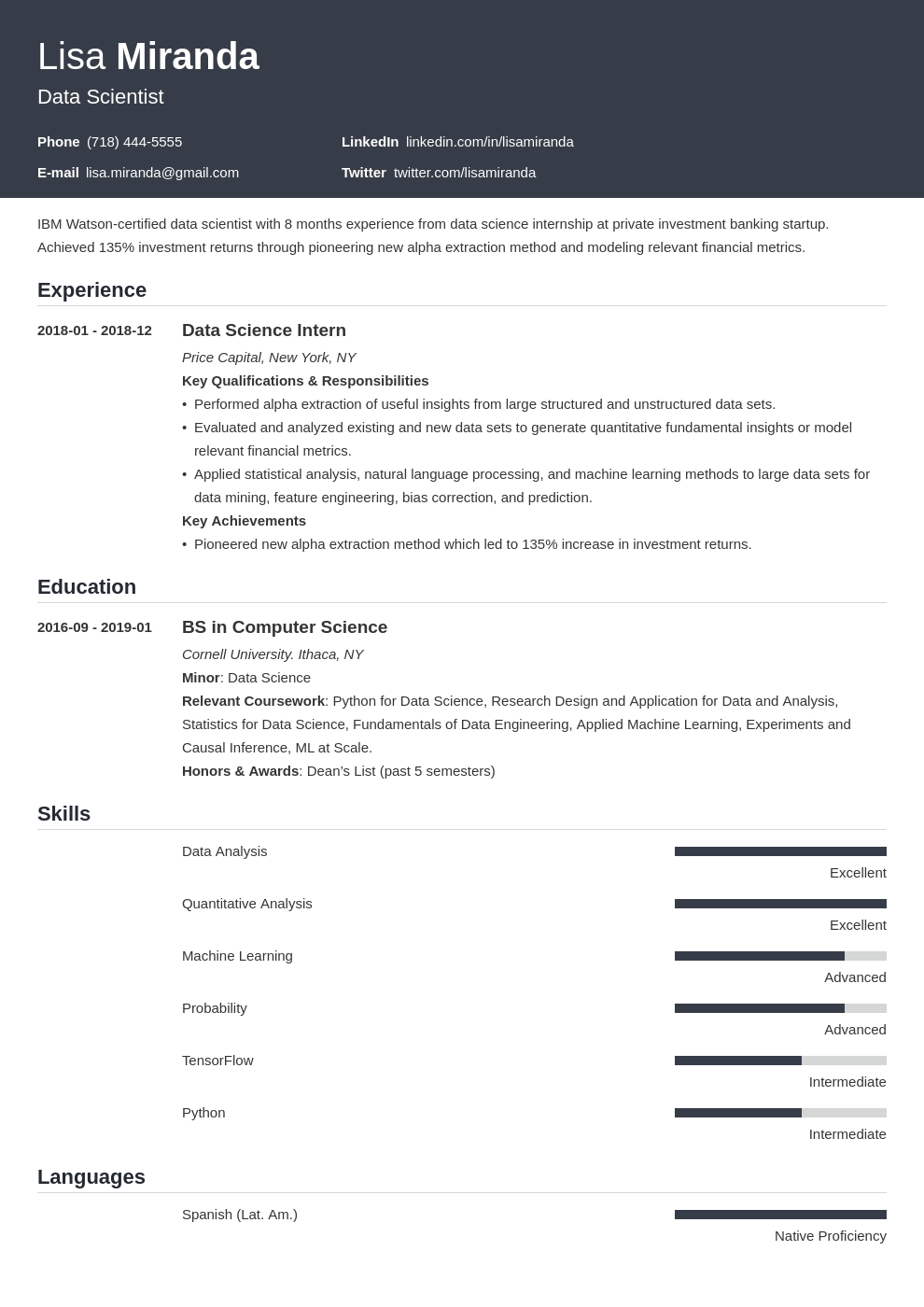 Recent College Graduate Resume (Examples for New Grads)